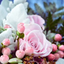 Flowers arrangement - pink rose