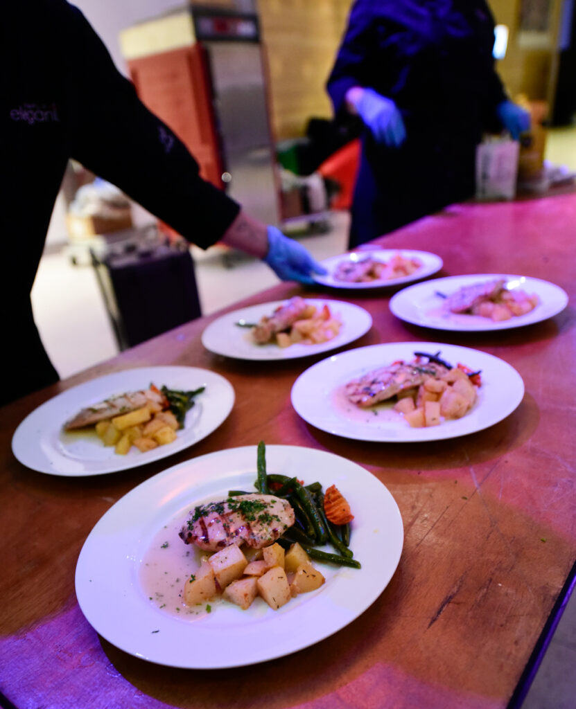 7. Main Course ready to be served image on Catered event for CFES at Telus SPARK